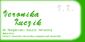 veronika kuczik business card